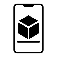 smartphone glyph icon