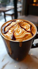 coffee cup latte art