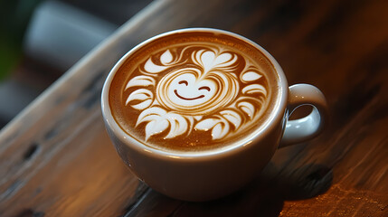 coffee cup latte art