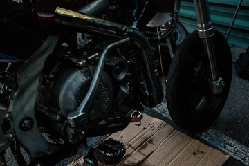 Engine and all other motorcycle parts when changing the used oil