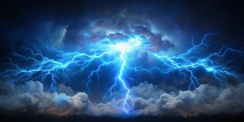 Obraz premium lightning in the night