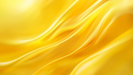 Fototapeta premium Soft yellow silk and satin flowing together, creating a smooth, golden backdrop with a gentle wave pattern
