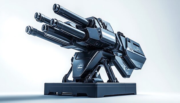 Futuristic Weapon System Render