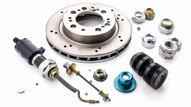 Brake Bleeder Kit isolated on pure white background