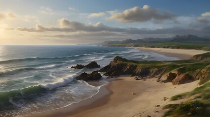Masterpiece of a Deserted Coastline: An Intricately Detailed 34K UHD Image Capturing the Beauty of Nature in High Resolution