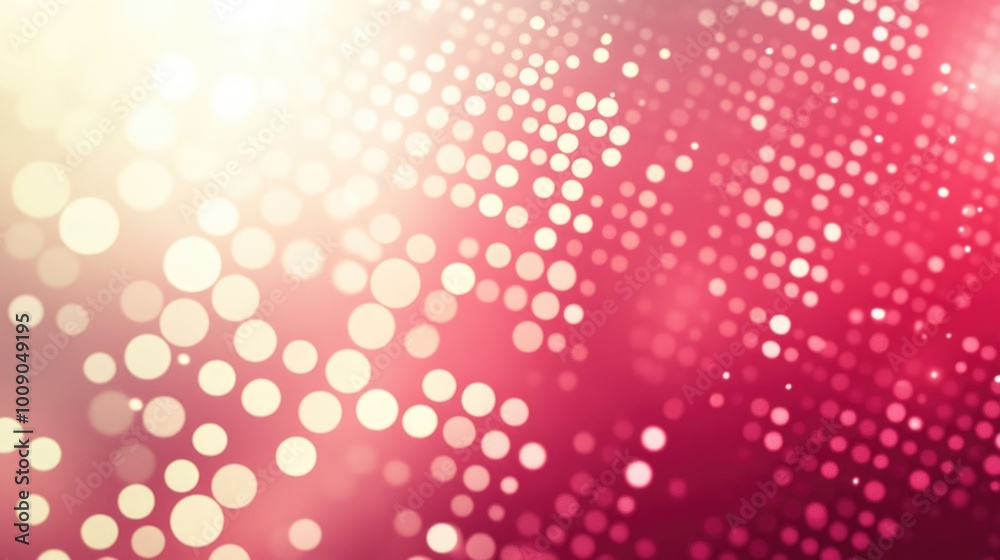 Poster a vibrant abstract background features soft light effects and colorful dots, creating depth