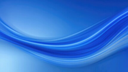 Obraz premium A high tech abstract design with flowing blue waves and soft gradients creating a futuristic feel