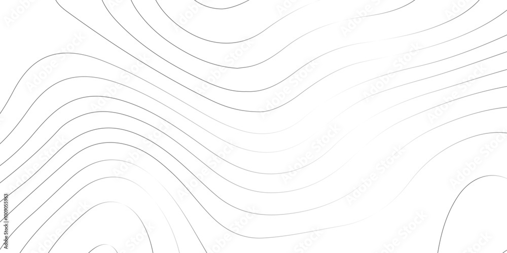 Poster abstract design seamless pattern with line topographic map. geographic mountain relief. retro topogr