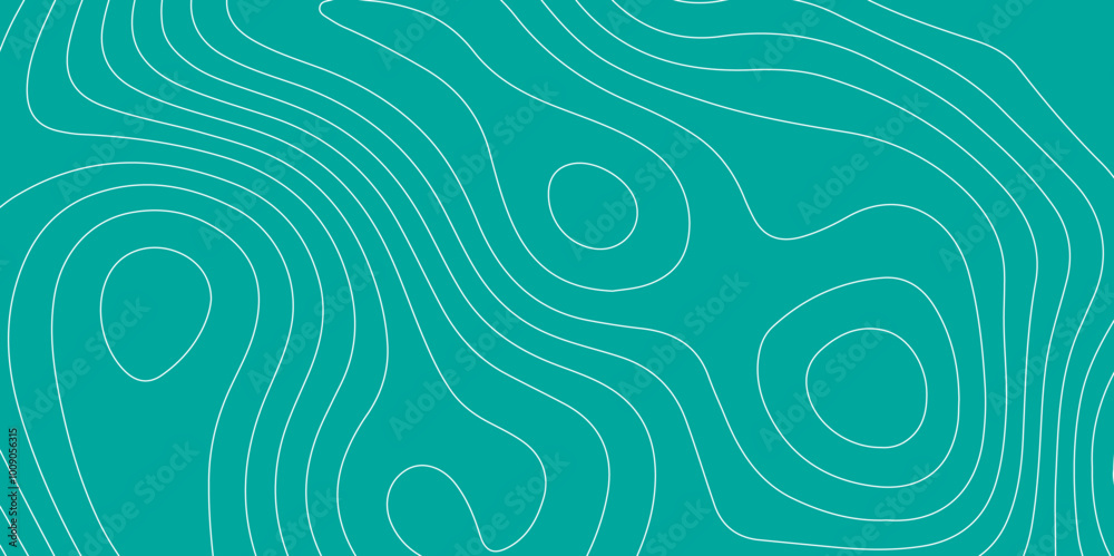 Poster abstract design seamless pattern with line topographic map. geographic mountain relief. retro topogr