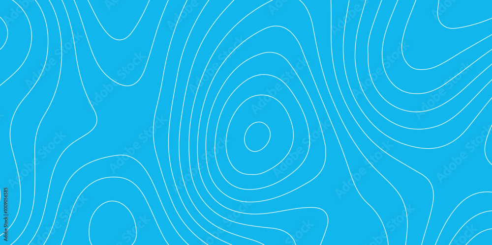 Poster abstract design seamless pattern with line topographic map. geographic mountain relief. retro topogr