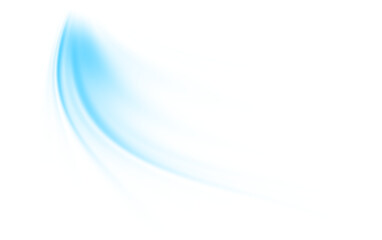 abstract blue wave transparent background