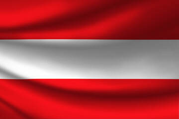 Austria flag with fabric