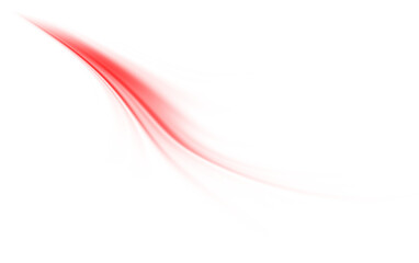 abstract red wave transparent background