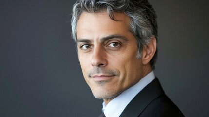 Mature Man in Business Attire