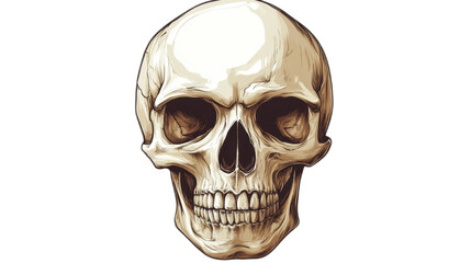 Fototapeta premium Skull Illustration Isolated On Transparent Background 