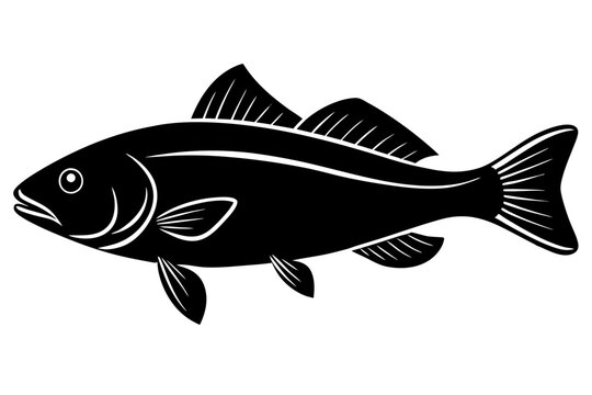 recommend clip art: cod fish silhouette vector illustration