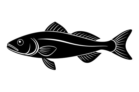 recommend clip art: cod fish silhouette vector illustration