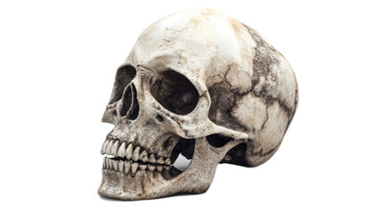 Skull Illustration Isolated On Transparent Background 