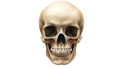 Skull Illustration Isolated On Transparent Background 