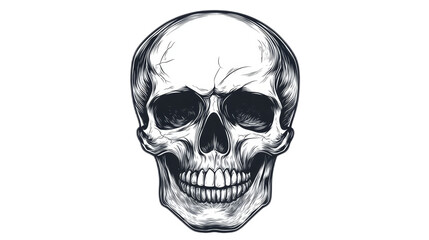 Obraz premium Skull Illustration Isolated On Transparent Background 
