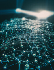 Obraz premium Network connection line
