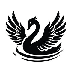 Obraz premium Swan Silhouette