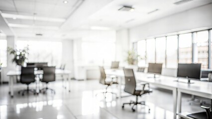 Bright and Pristine Office Environment: An Abstract and Inviting Background for a Clean and Productive Workspace






