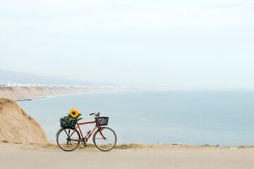 Obraz premium bicycle on the beach