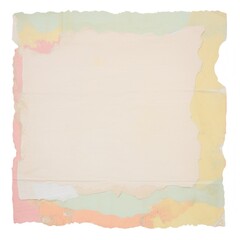 Obraz premium Pastel ripped paper backgrounds painting text.