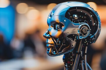 Fototapeta premium android face