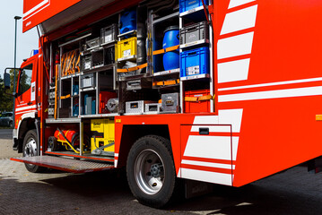 Firefighter tool equipment and car