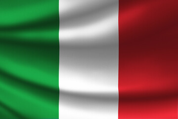 Obraz premium Italy flag with fabric