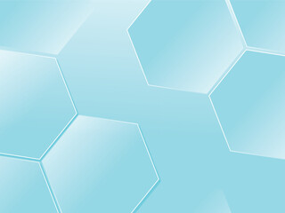 Hexagonal abstract background with gradient color