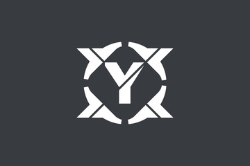 Abstract modern letter y logo template vector design