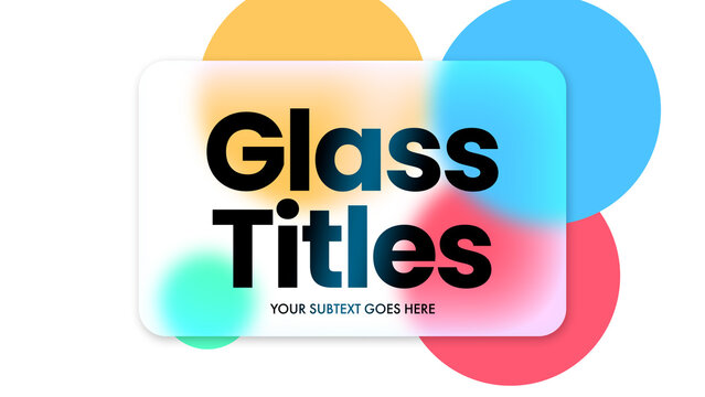 Modern Glass Titles