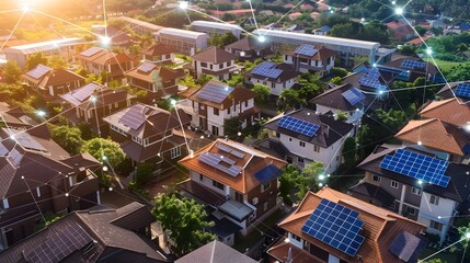 Solar Powered Neighborhood with Peer to Peer Smart Grid and Blockchain Energy Trading