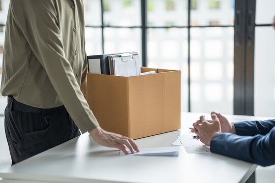 Departing Professional Businessman Resignation Announcement Farewell in Business