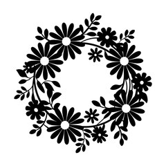 Fototapeta premium Daisy Wreath