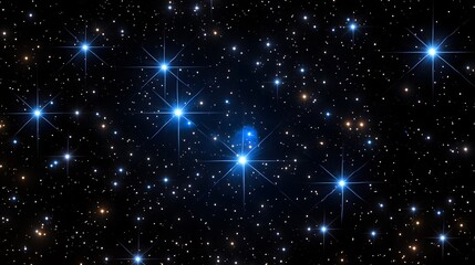 Fototapeta premium Night Sky with Bright Stars