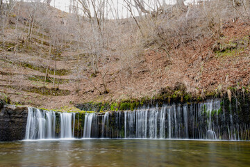 Shiraito falls is located in Karuizawa, Kitasaku District, Nagano, Japan.