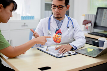 Patients visit their doctor to seek advice about their health, describing their symptoms and hoping to receive a diagnosis and treatment plan for their condition after the consultation.