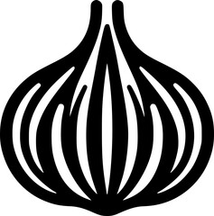 Realistic Garlic Braid Illustration for Farmers Market Advertising