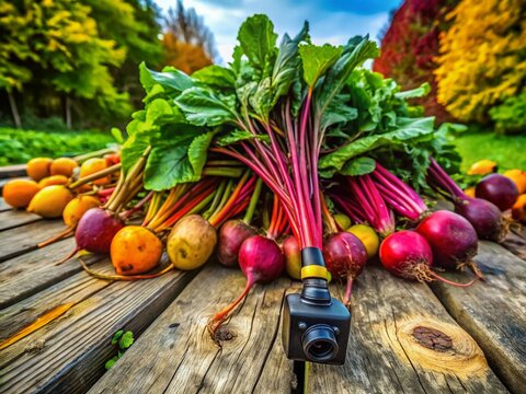 Colorful assorted nabos arranged on a rustic wooden table showcasing their vibrant hues and textures