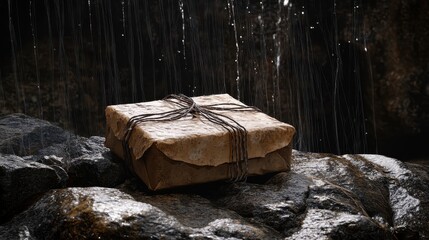 Mysterious Parcel in the Rainy Wilderness
