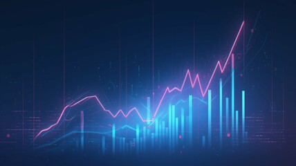 乱高下する為替_株価チャートグラフ