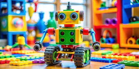 Colorful Educational Robotics Toy for Children Promoting Creativity, Learning, and Problem Solving Skills