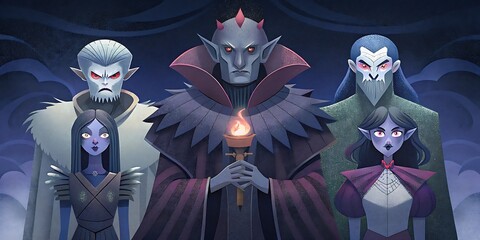 Diverse Lineup of Fantasy Gothic Vampires