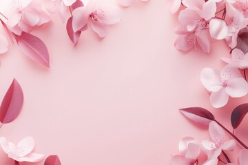 Fototapeta premium Serene Delicate Pink Blossoms on Soft Background