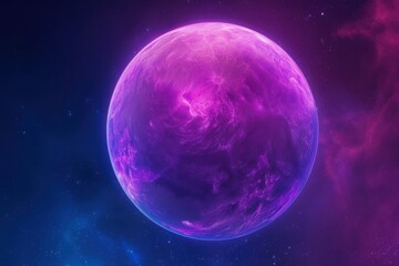 Fototapeta premium Bioluminescence Planet background planet space astronomy.