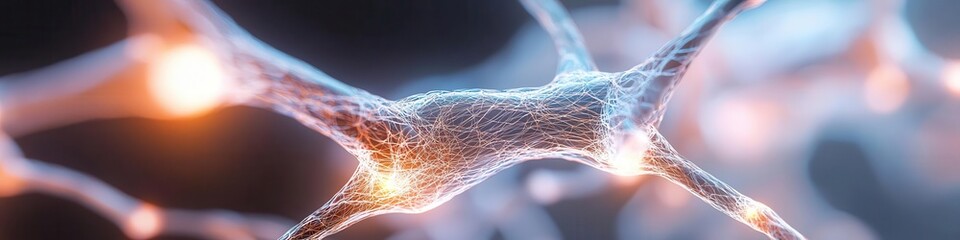 Complex medical network represented by glowing lines and nodes, abstract art, efficient healthcare provider system,